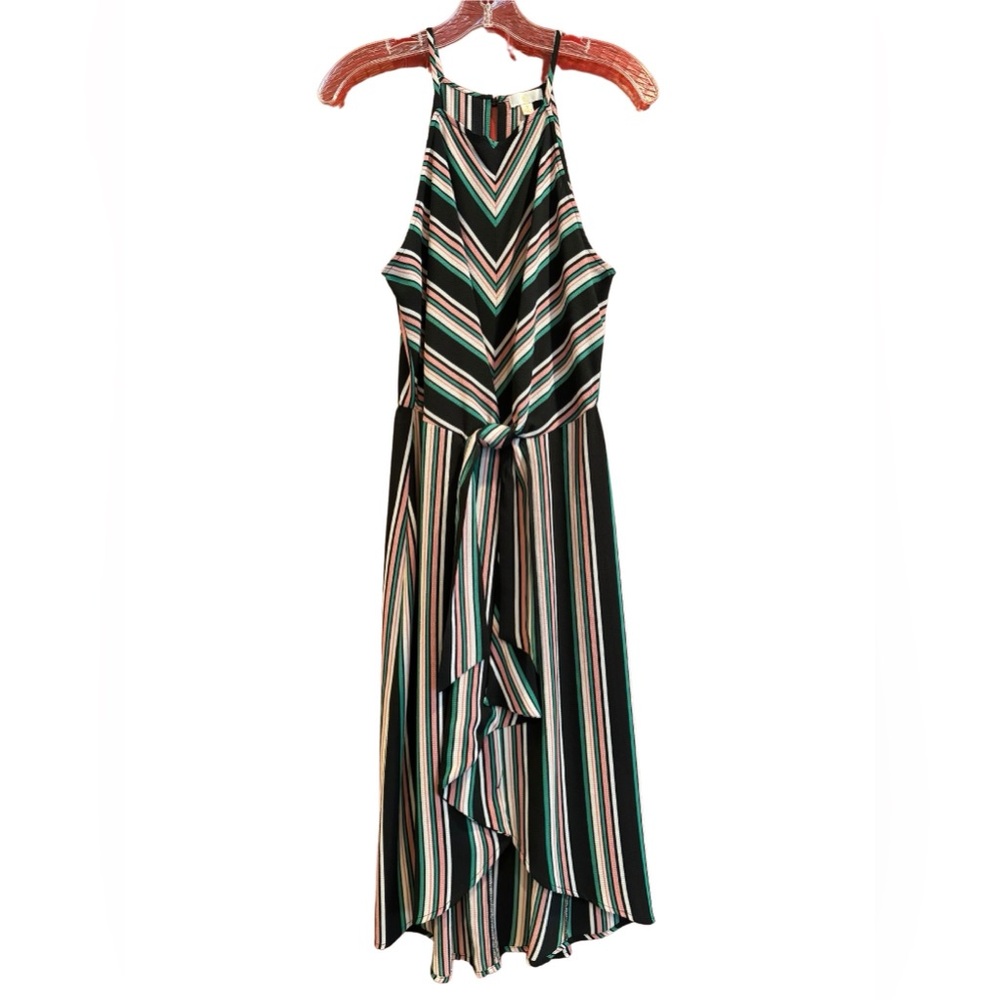 C Brand Striped Crepe Sleeveless Dress (Women’s S)